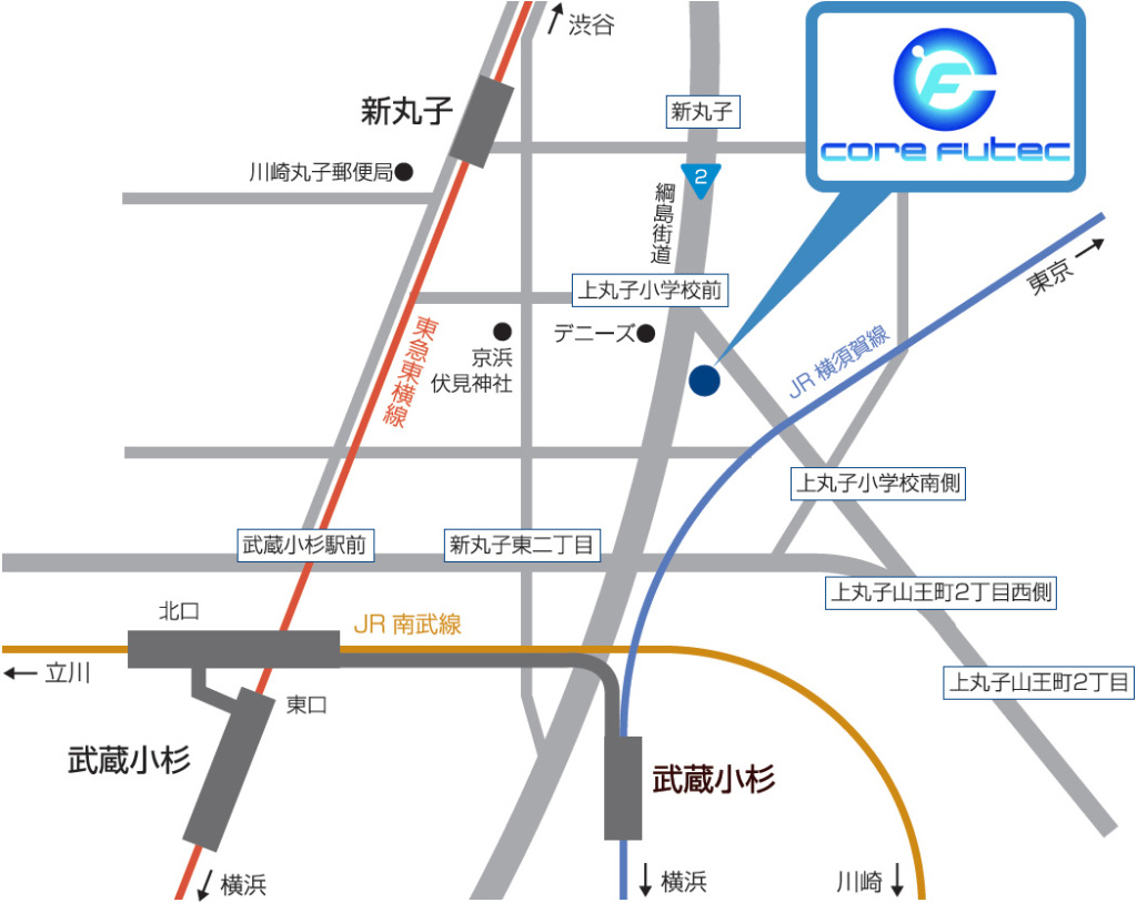 最寄駅からの略地図